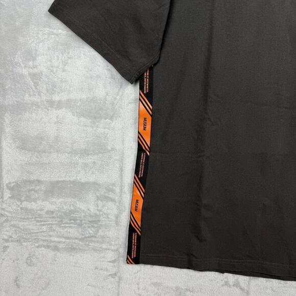 Musium Div. Graphic Tape Detail T-Shirt Size M Streetwear Techwear Luxury Japan - Picture 5 of 10
